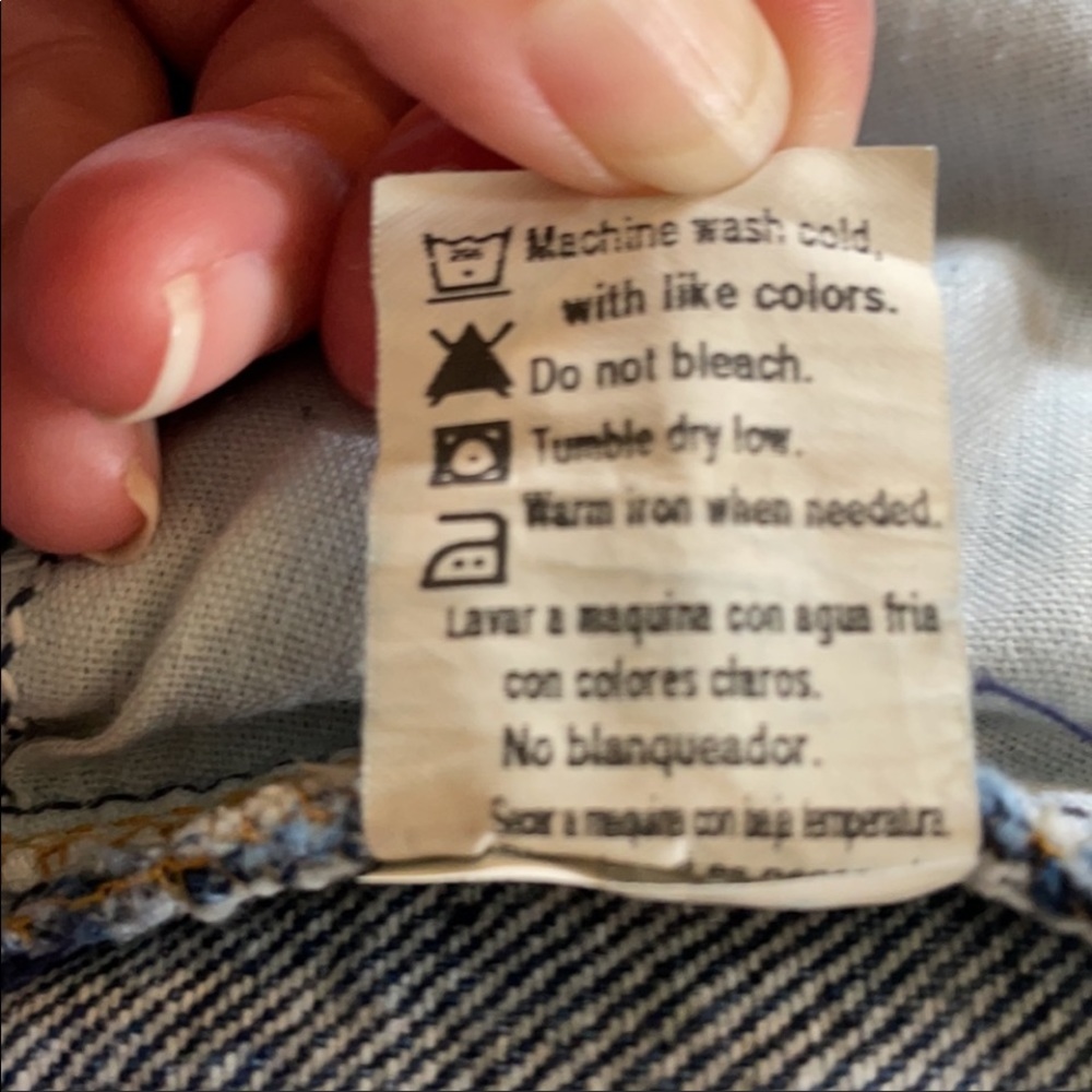 donated … Final Price 100% Cotton Big Mans Blue Denim Jeans 46x30 Work Jeans - Picture 11 of 11